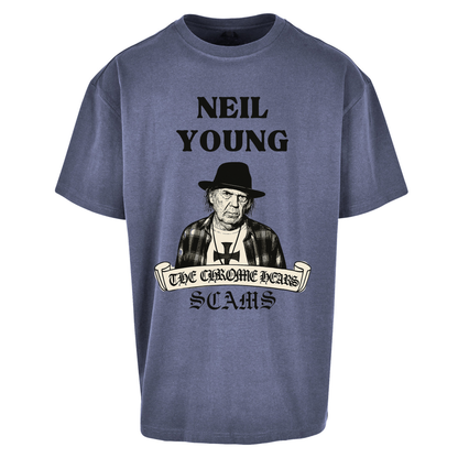Neil Young and the Chrome Hearts Oversized T Shirt