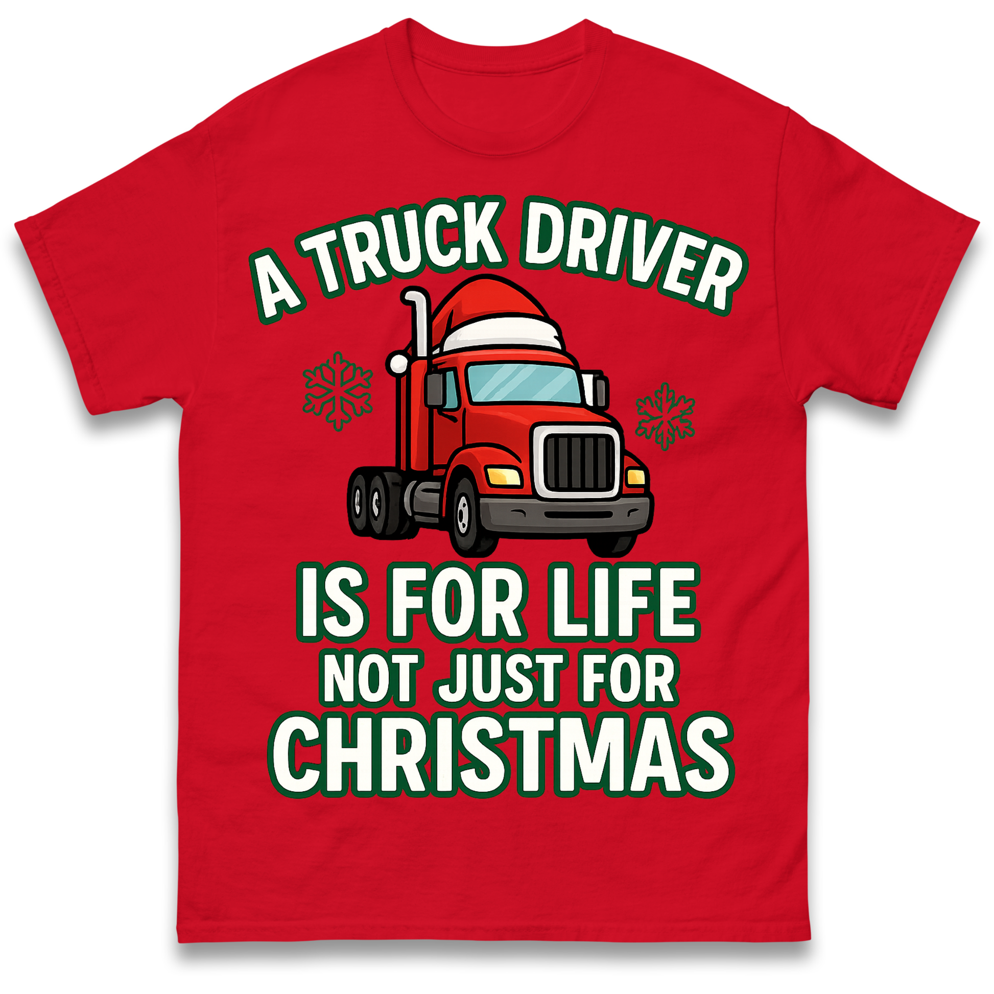 Truck Driver Christmas T Shirt