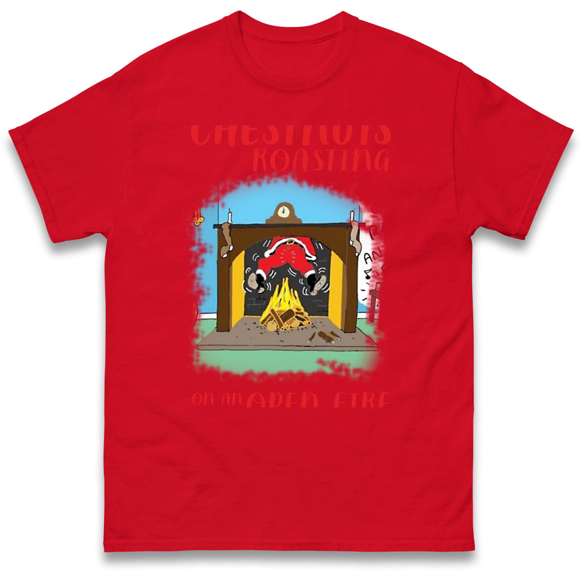 Chestnuts Roasting On An Open Fire Christmas T Shirt