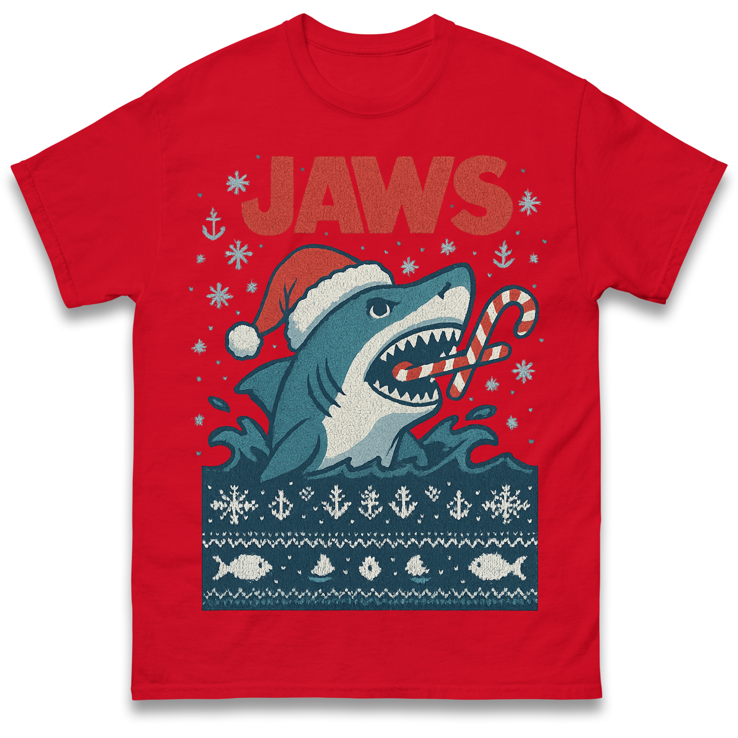 Jaws Christmas T Shirt