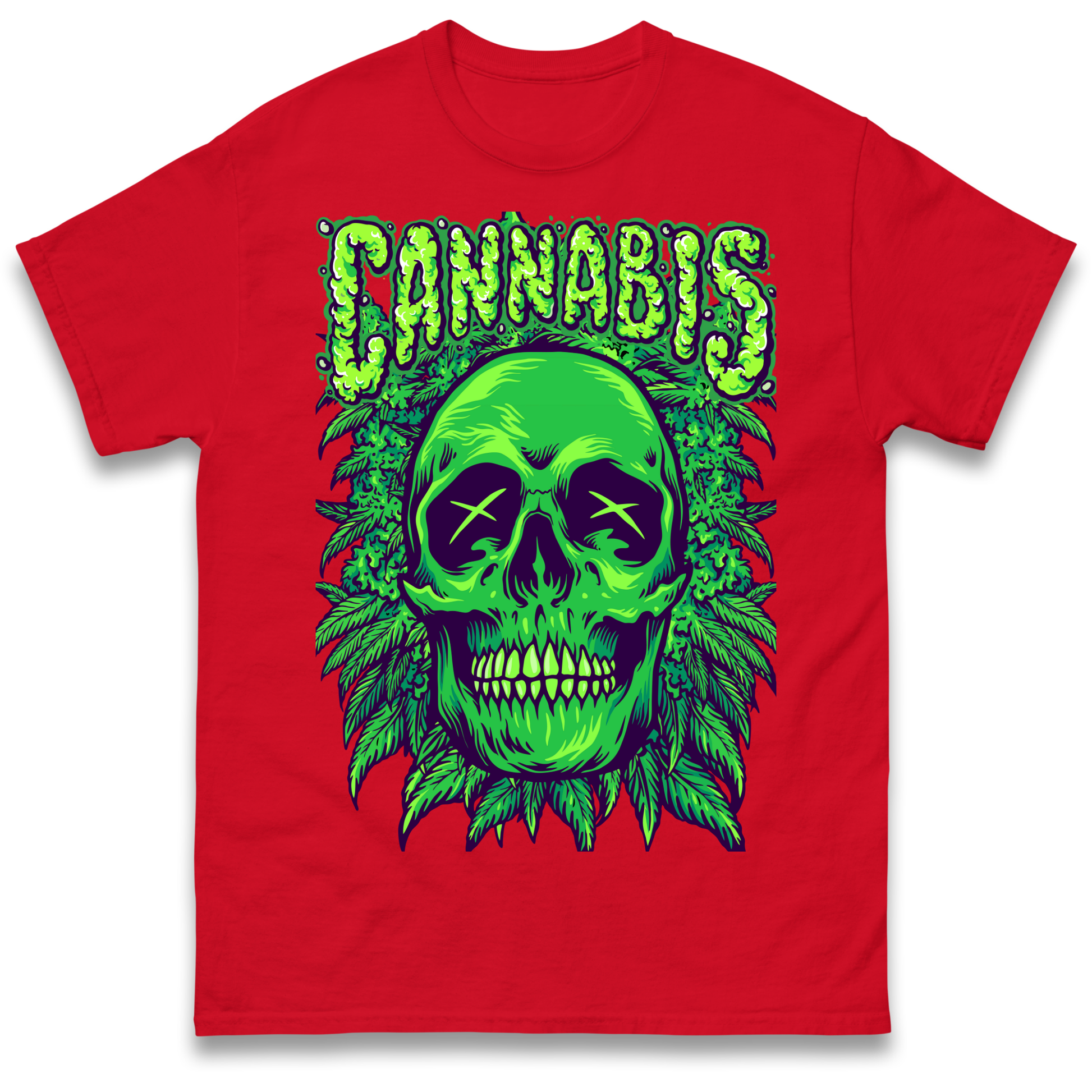 Cannabis Skull T Shirt