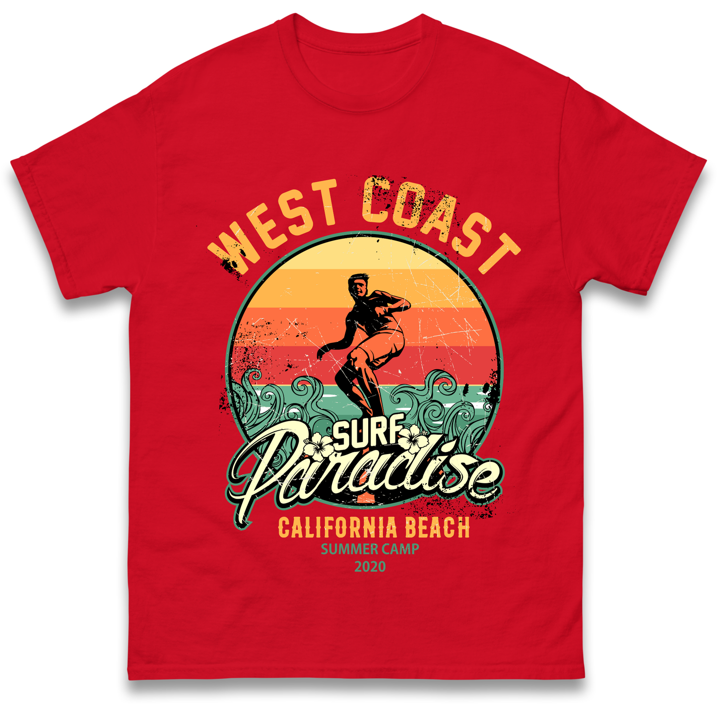 West Coast Surf Paradise T Shirt