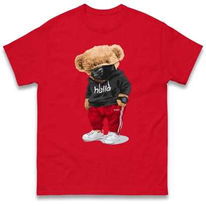 Teddy Bear Hello Streetwear T Shirt