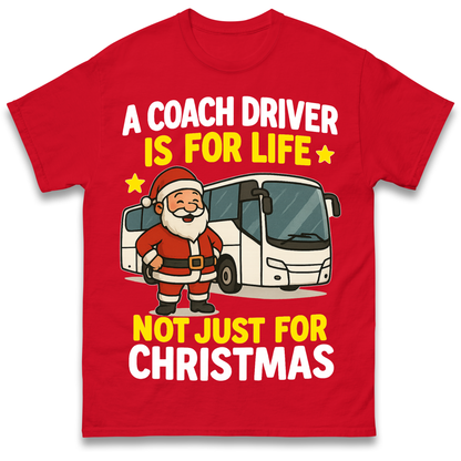 Coach Driver Christmas T Shirt