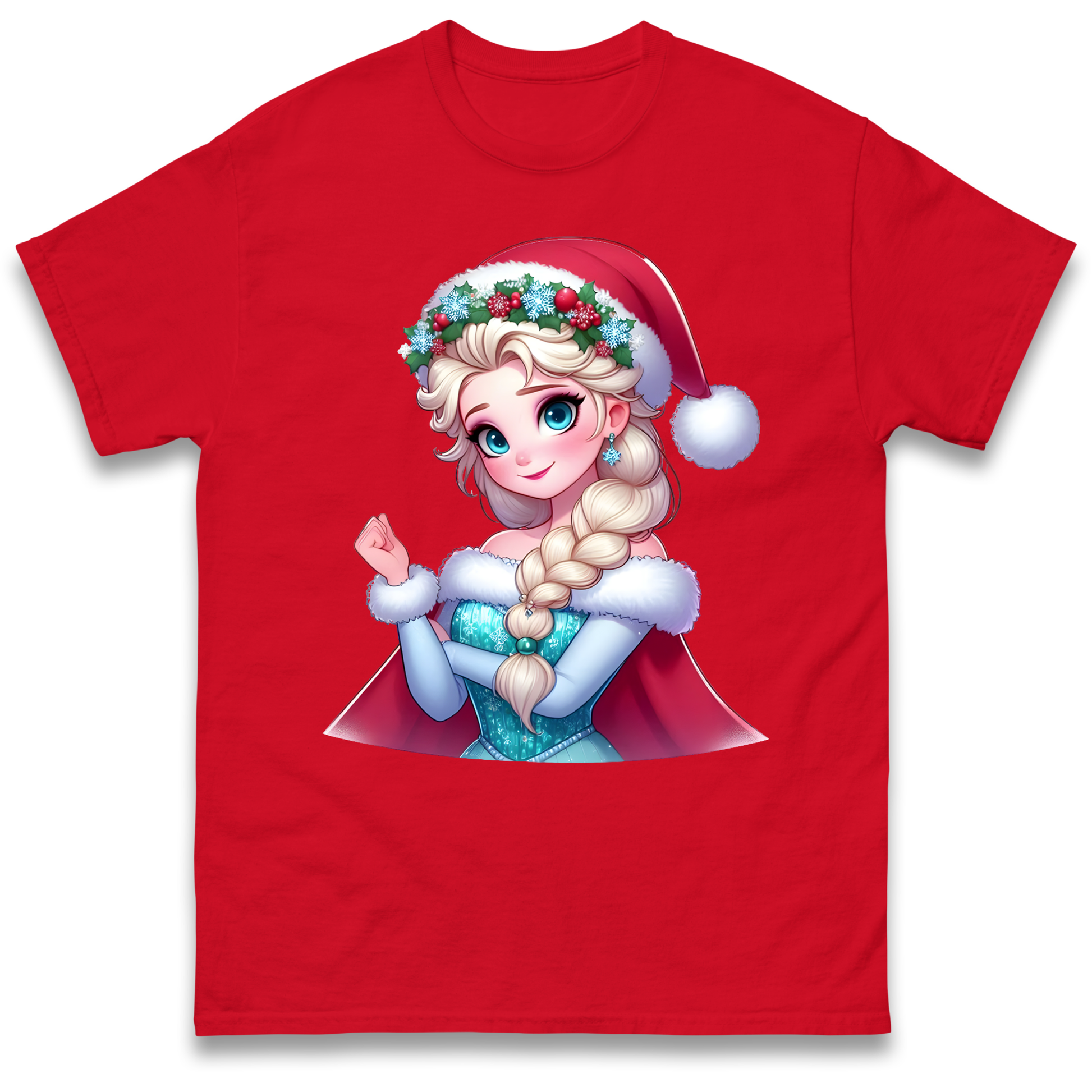 Elsa Frozen Santa T Shirt