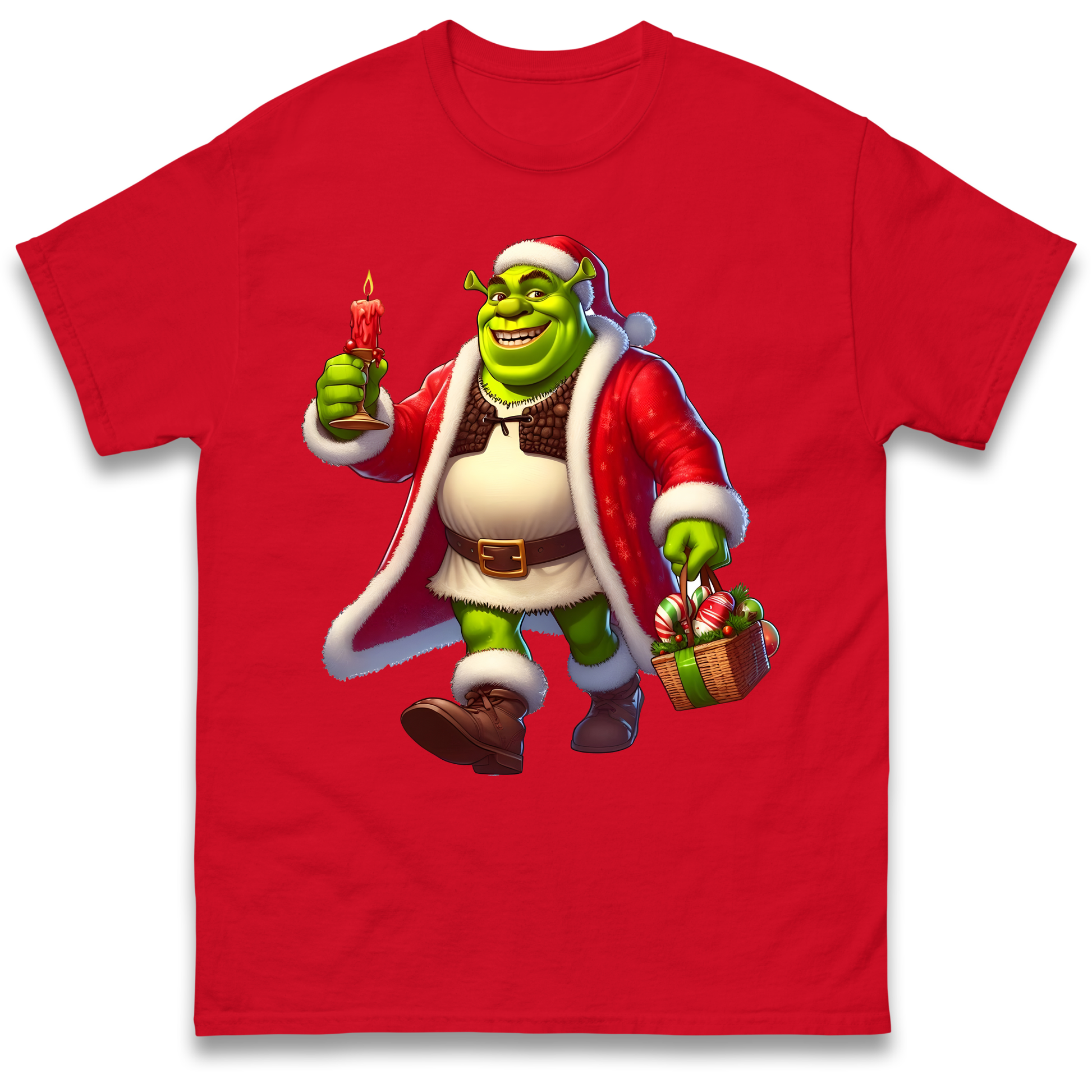 Shrek Santa Candle T Shirt