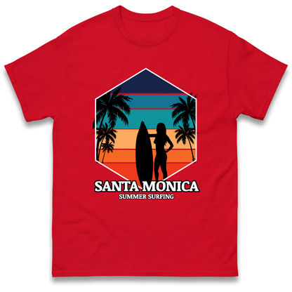Santa Monica Summer Surfing T Shirt