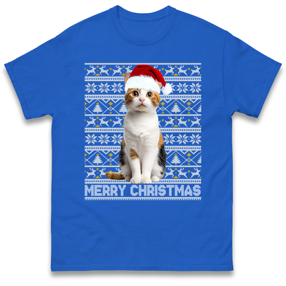 Merry Christmas Cat T Shirt