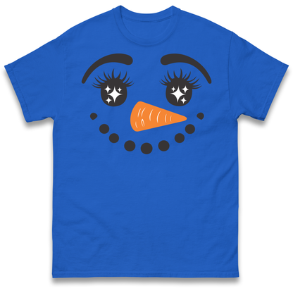 Snowman Face Christmas T Shirt