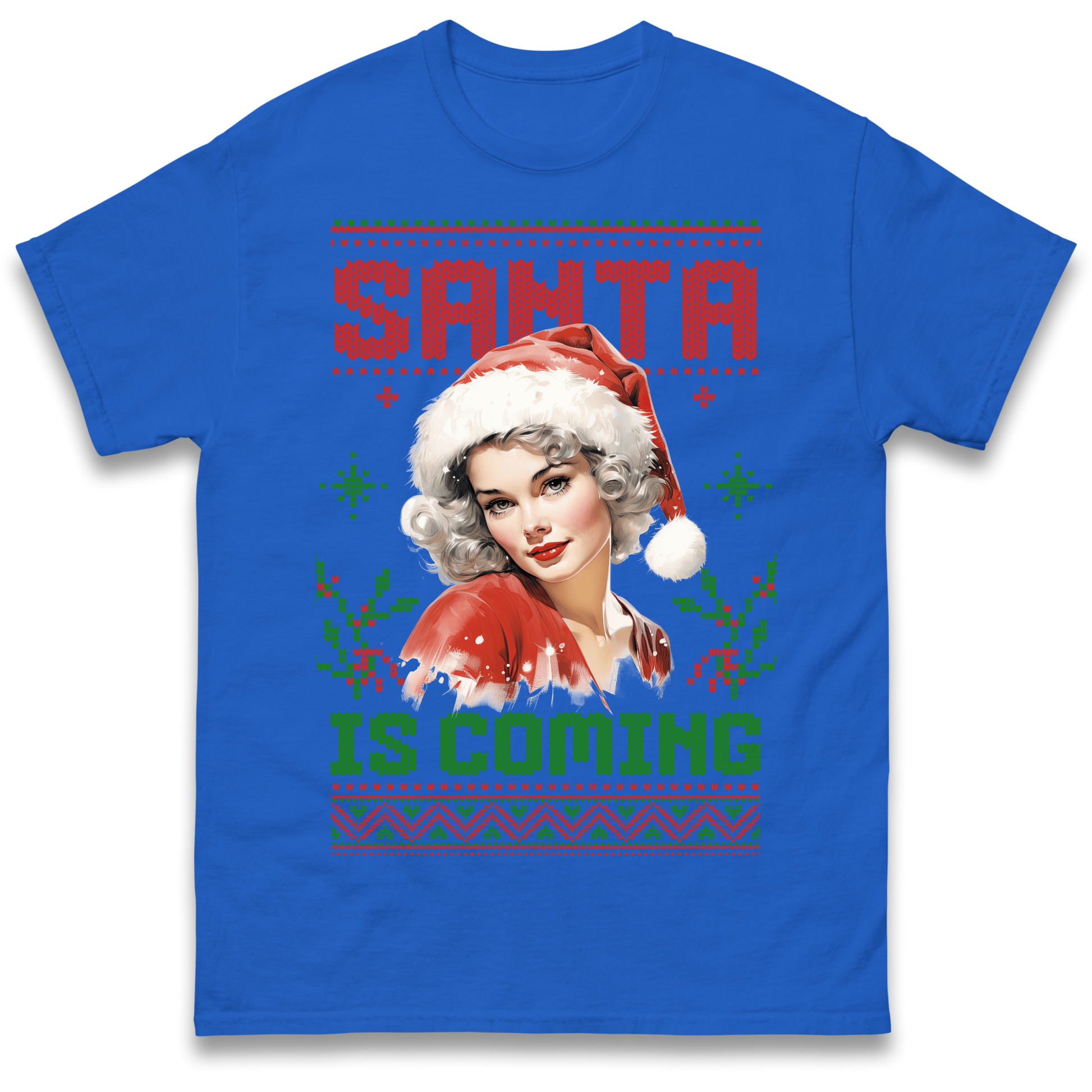 Santa is Coming Christmas T Shirt