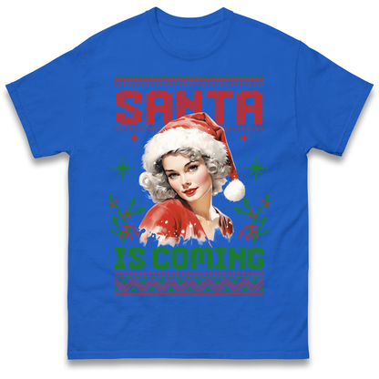 Santa is Coming Christmas T Shirt