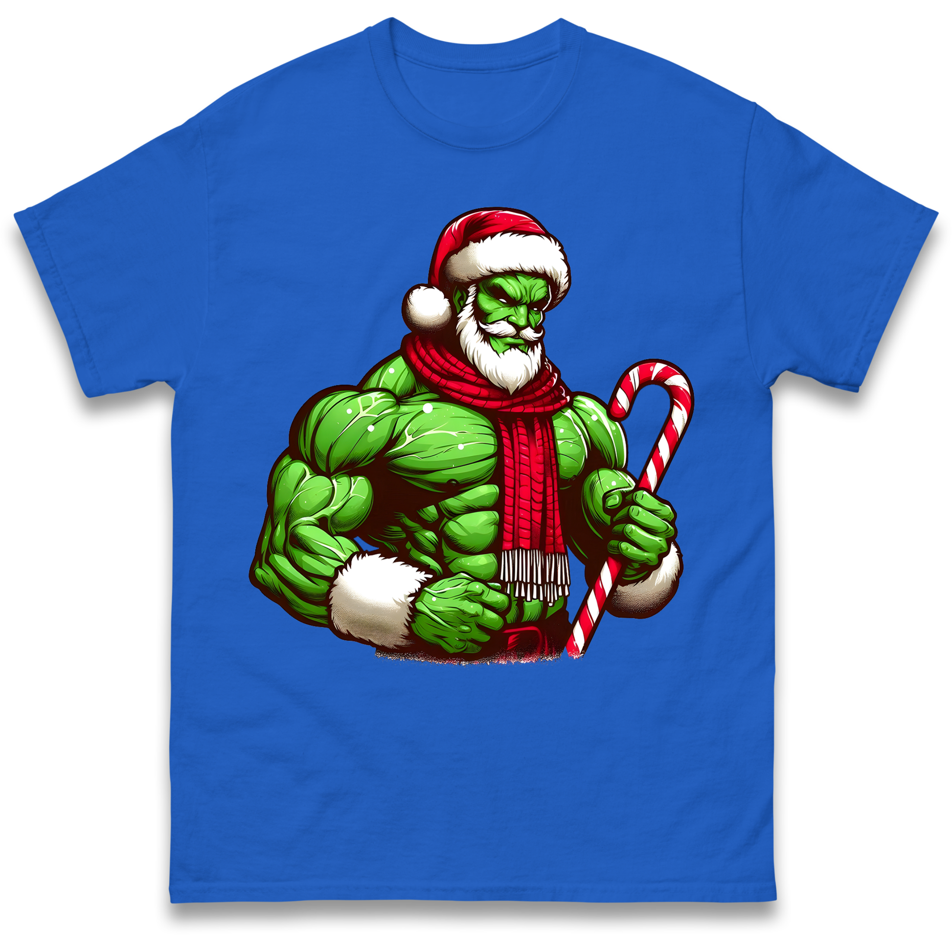 The Hulk Candy Cane Santa T Shirt