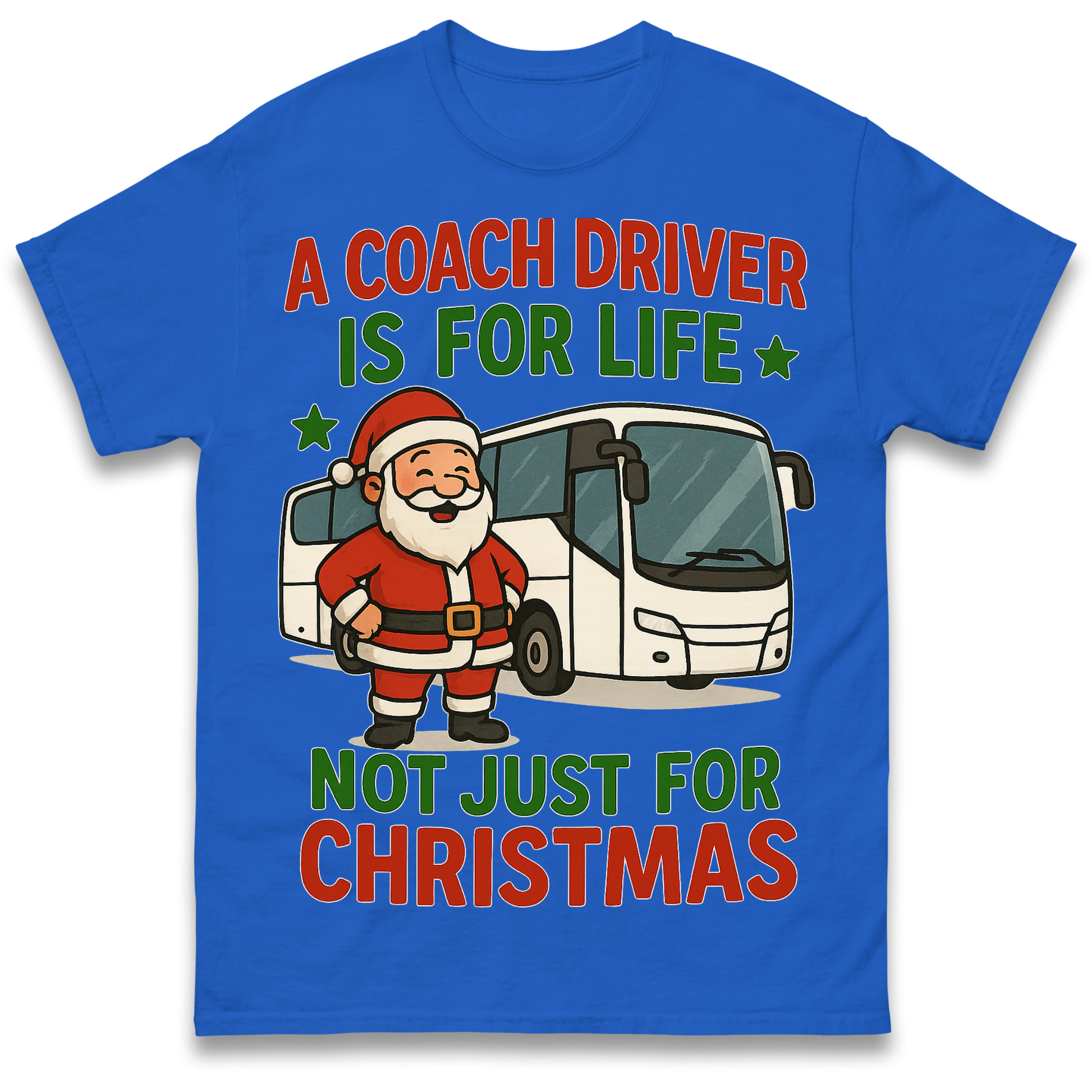 Coach Driver Christmas T Shirt