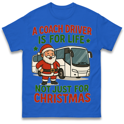 Coach Driver Christmas T Shirt
