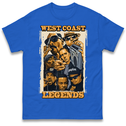 West Coast Legends Rappers T Shirt