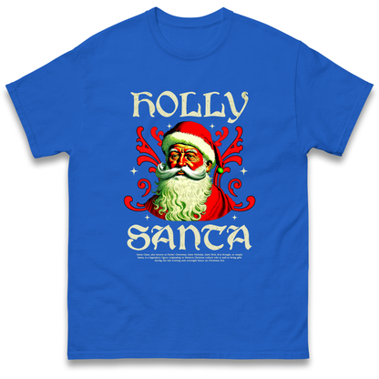 Holly Santa Christmas T Shirt