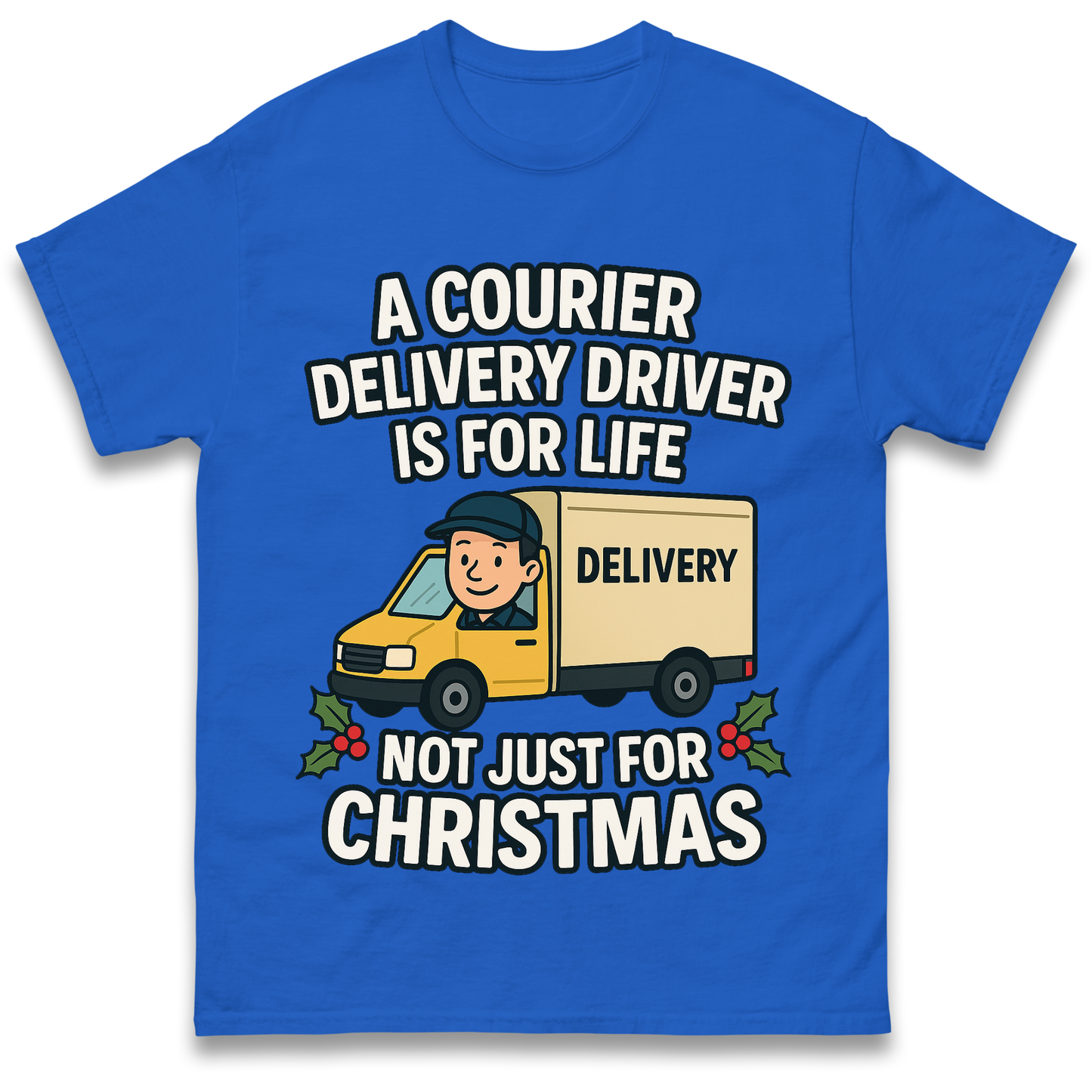 Courier Delivery Driver Christmas T Shirt