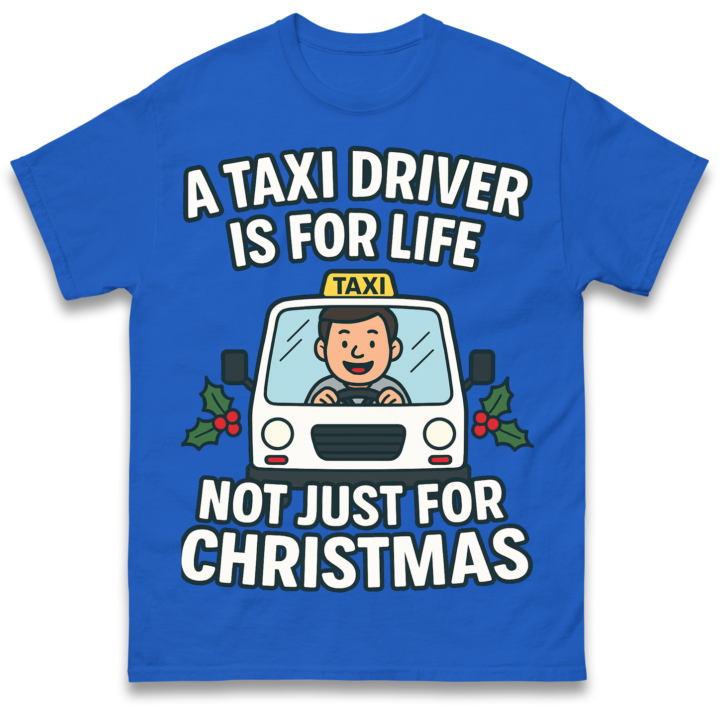 Taxi Driver Christmas T Shirt