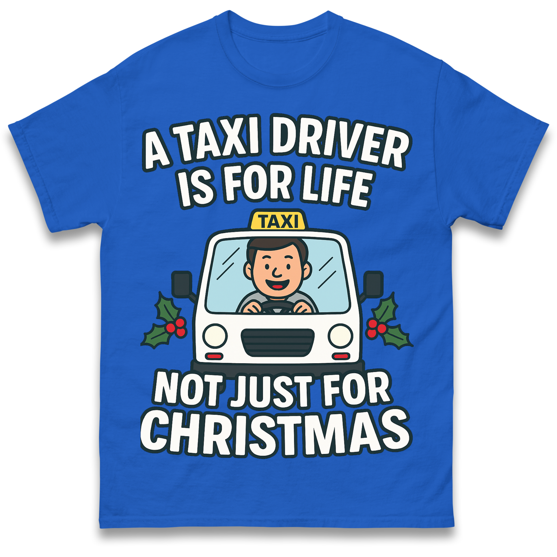 Taxi Driver Christmas T Shirt