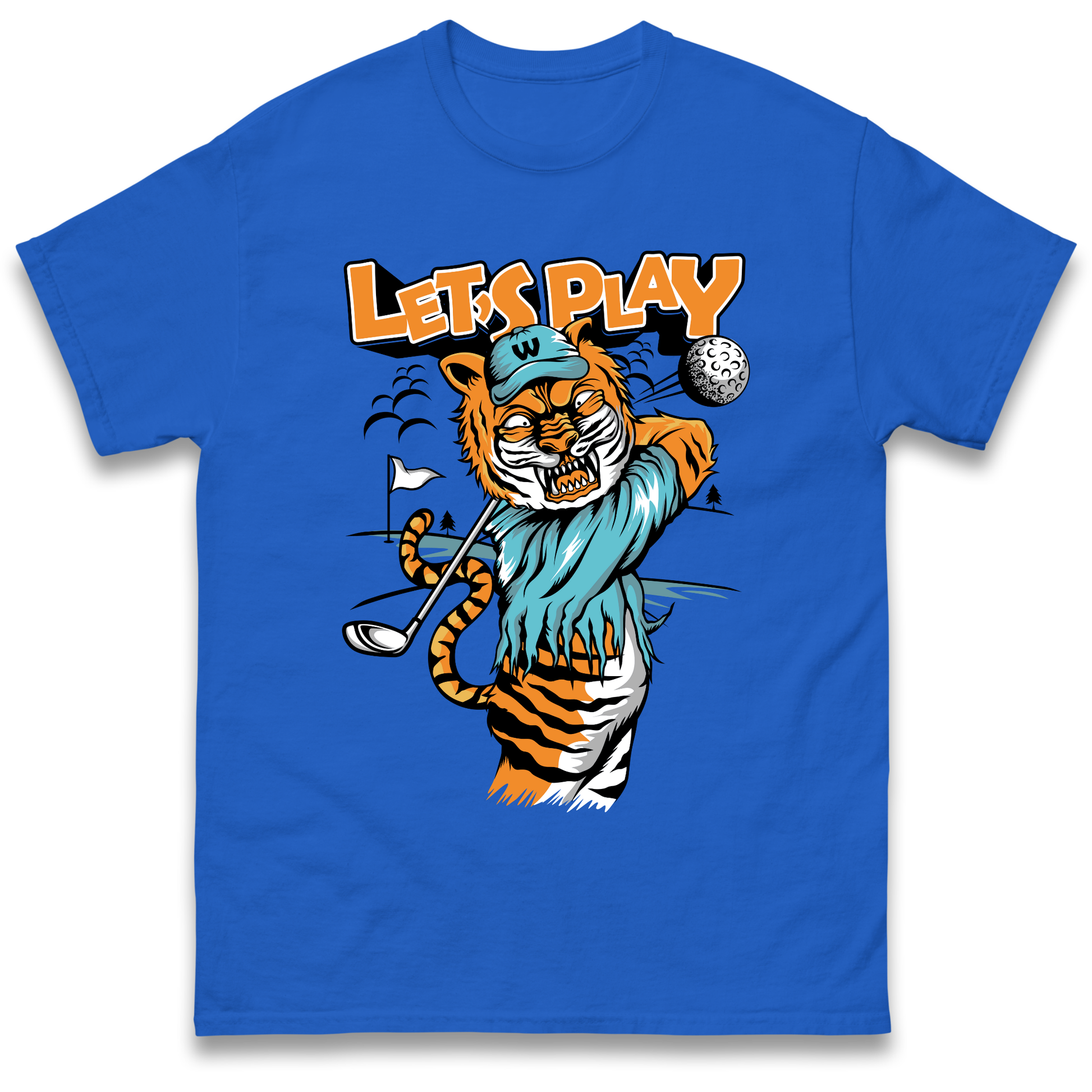 Lets Play Golf Tiger T Shirt