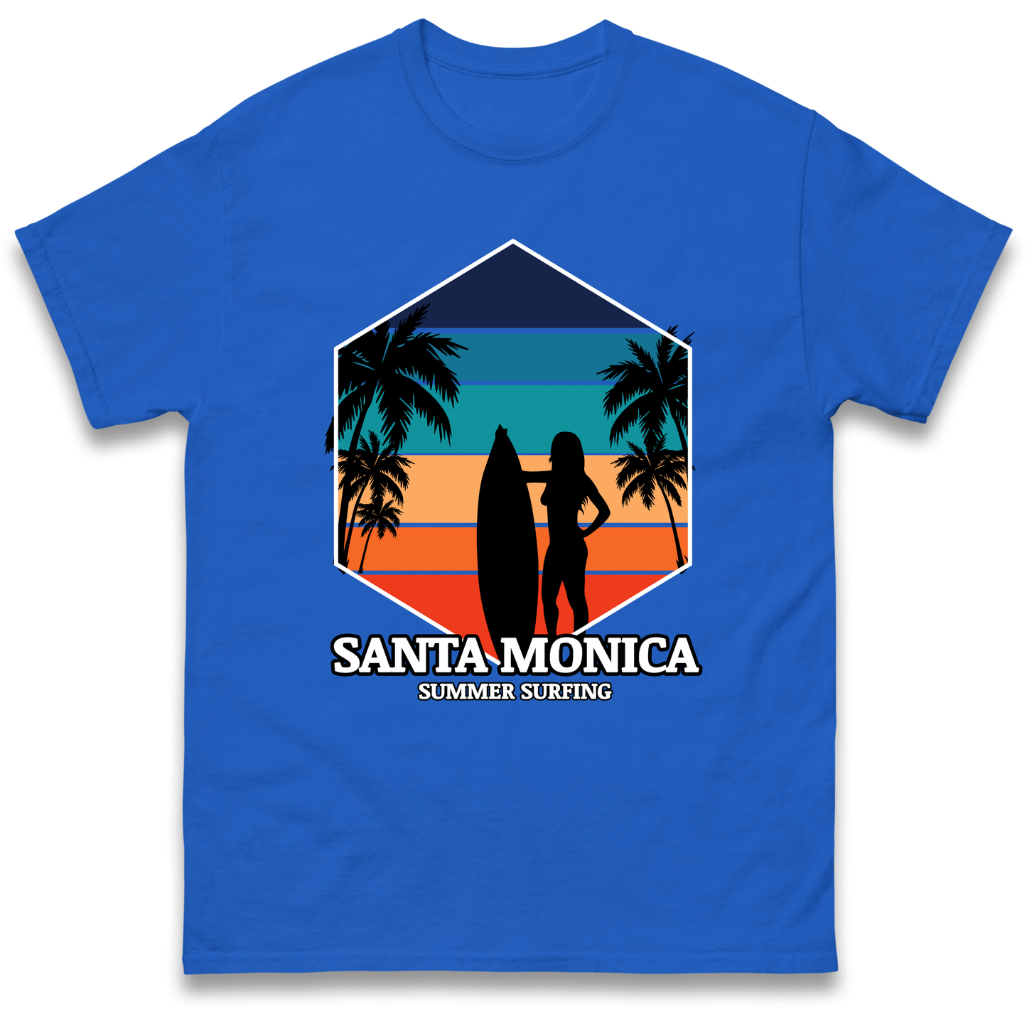 Santa Monica Summer Surfing T Shirt