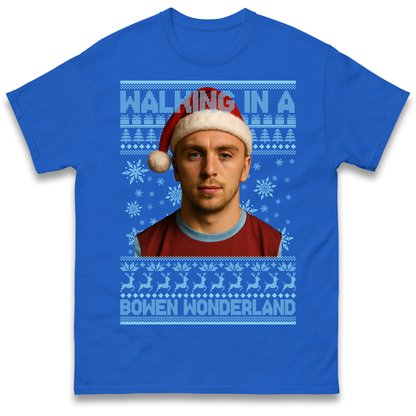 Jared Bowen walking in a Bowen Wonderland Christmas T Shirt