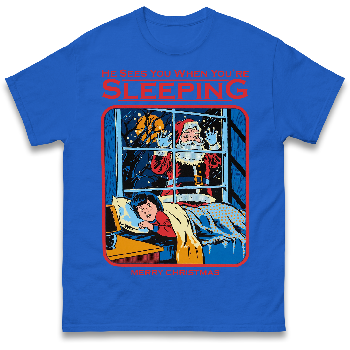 Creepy Santa Claus Christmas T Shirt