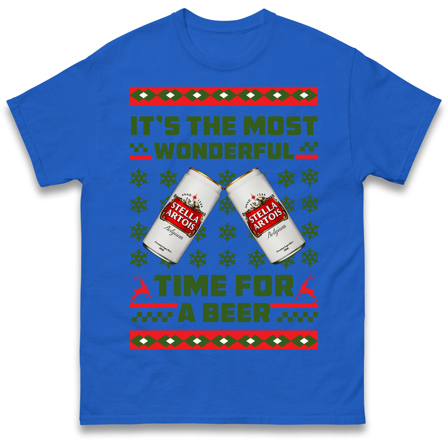 Its The Most Wonderful Time for A Beer Stella Christmas T Shirt