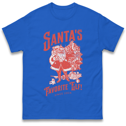 Santas Favourite Elf Christmas T Shirt