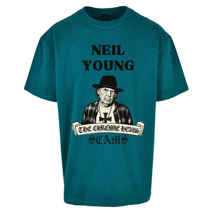 Neil Young and the Chrome Hearts Oversized T Shirt