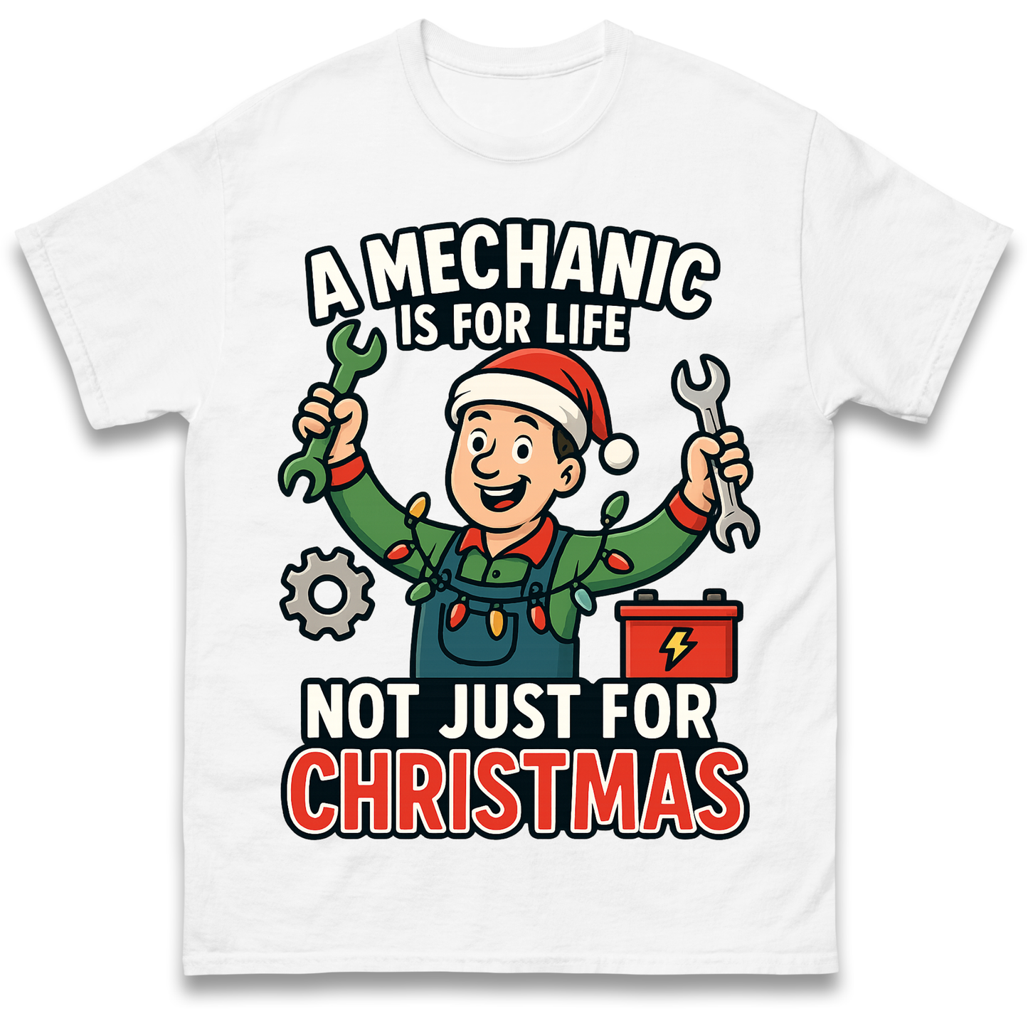 Mechanic Christmas T Shirt