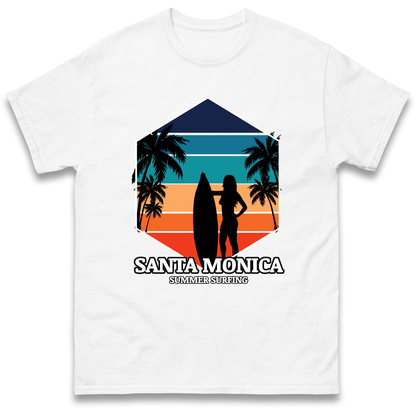Santa Monica Summer Surfing T Shirt