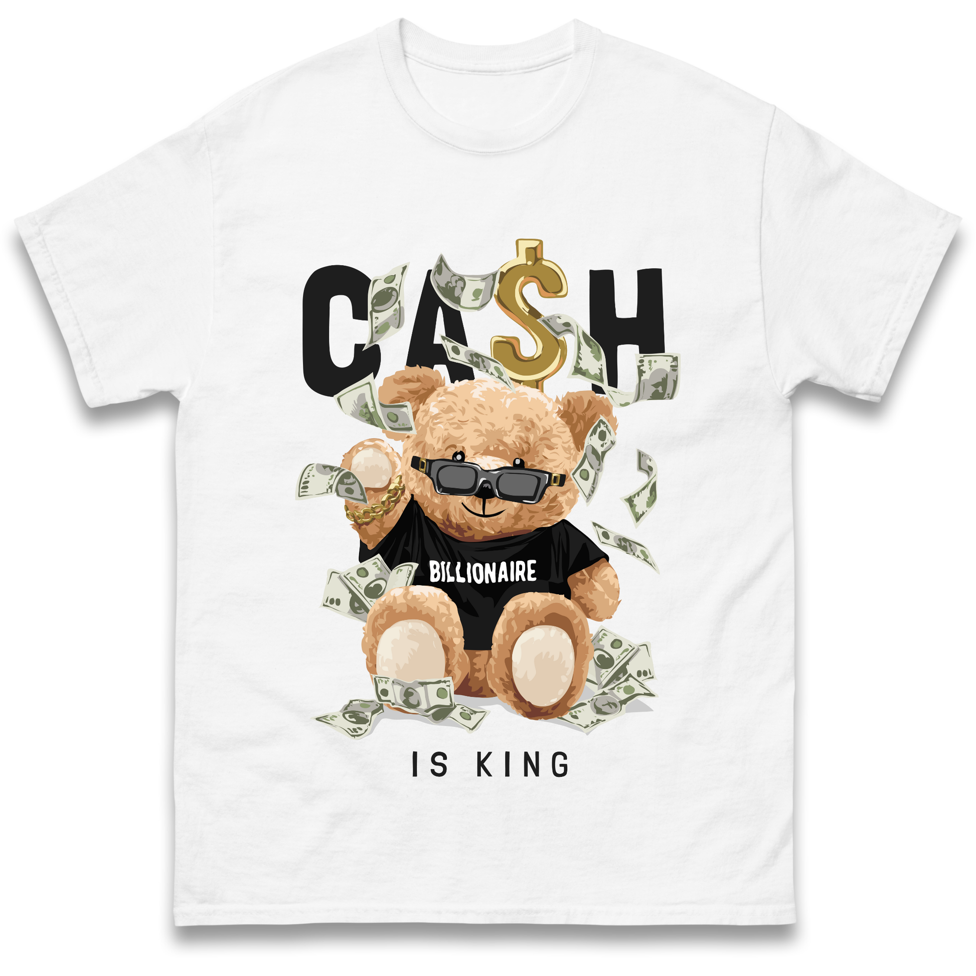 Teddy Bear Billionaire Streetwear T Shirt