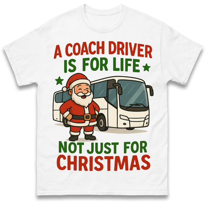 Coach Driver Christmas T Shirt