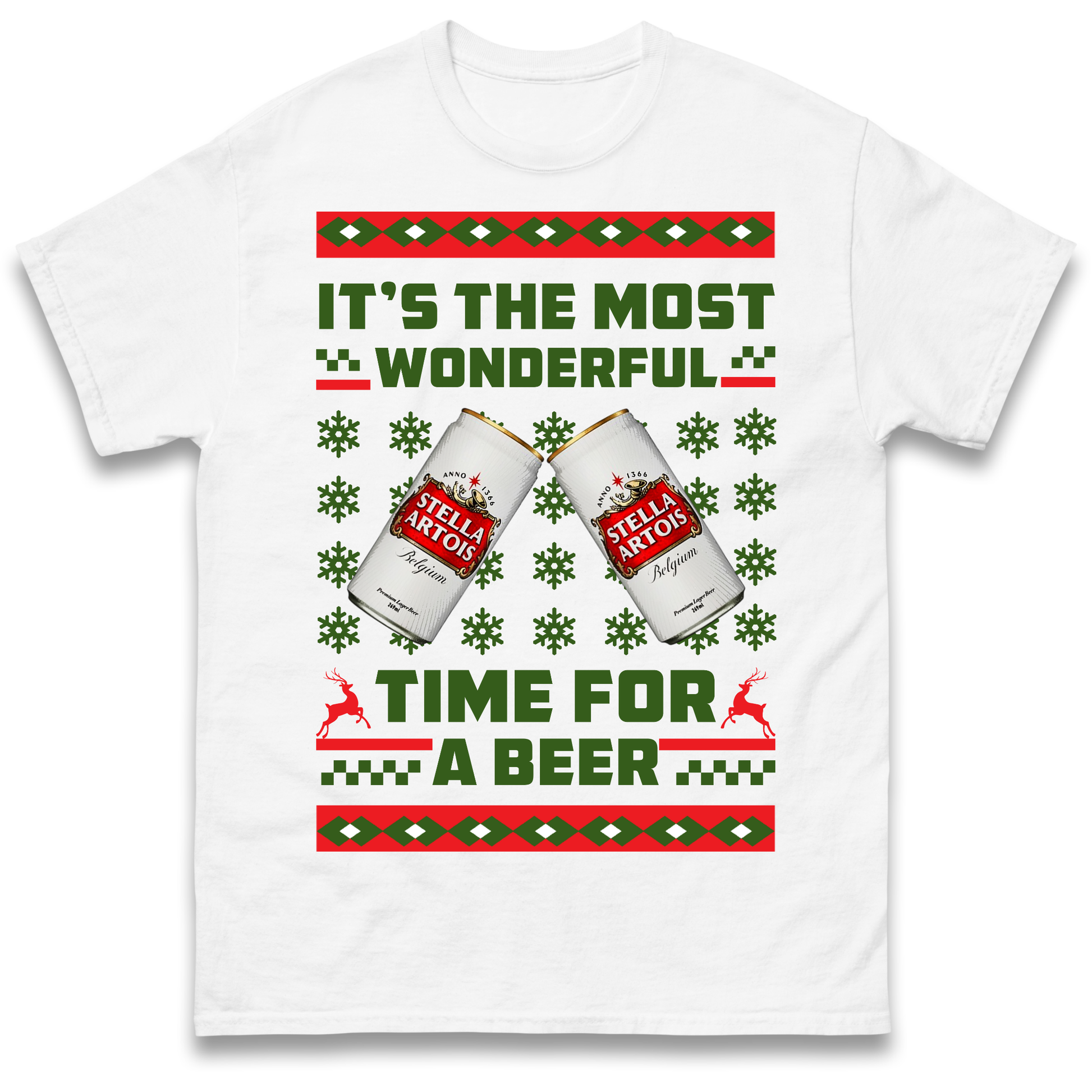 Its The Most Wonderful Time for A Beer Stella Christmas T Shirt