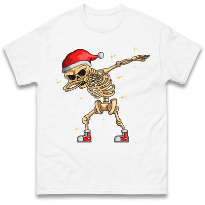 Santa Skellington Dabbing Christmas T Shirt