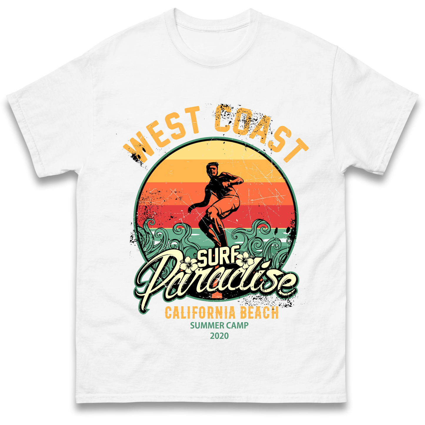 West Coast Surf Paradise T Shirt