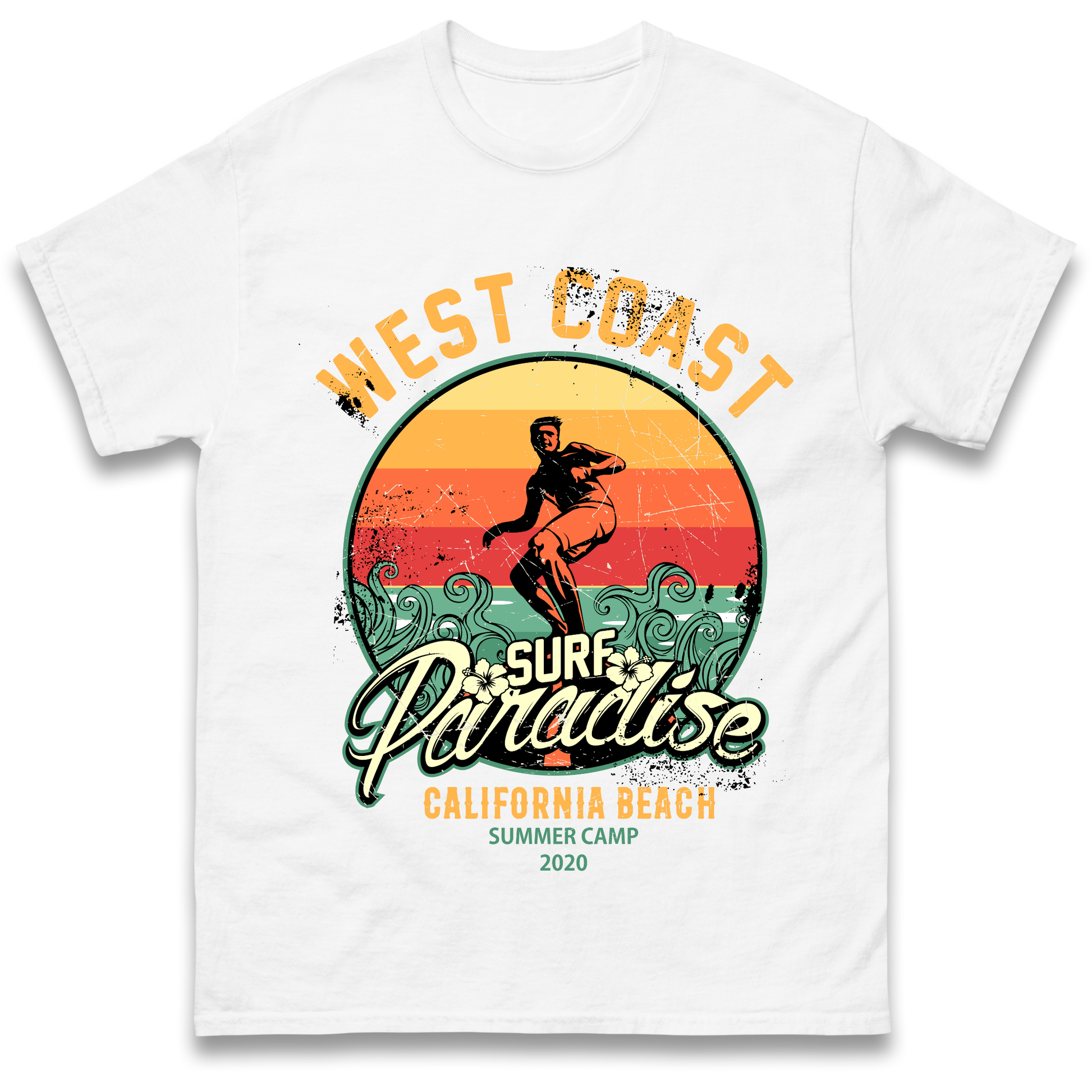 West Coast Surf Paradise T Shirt