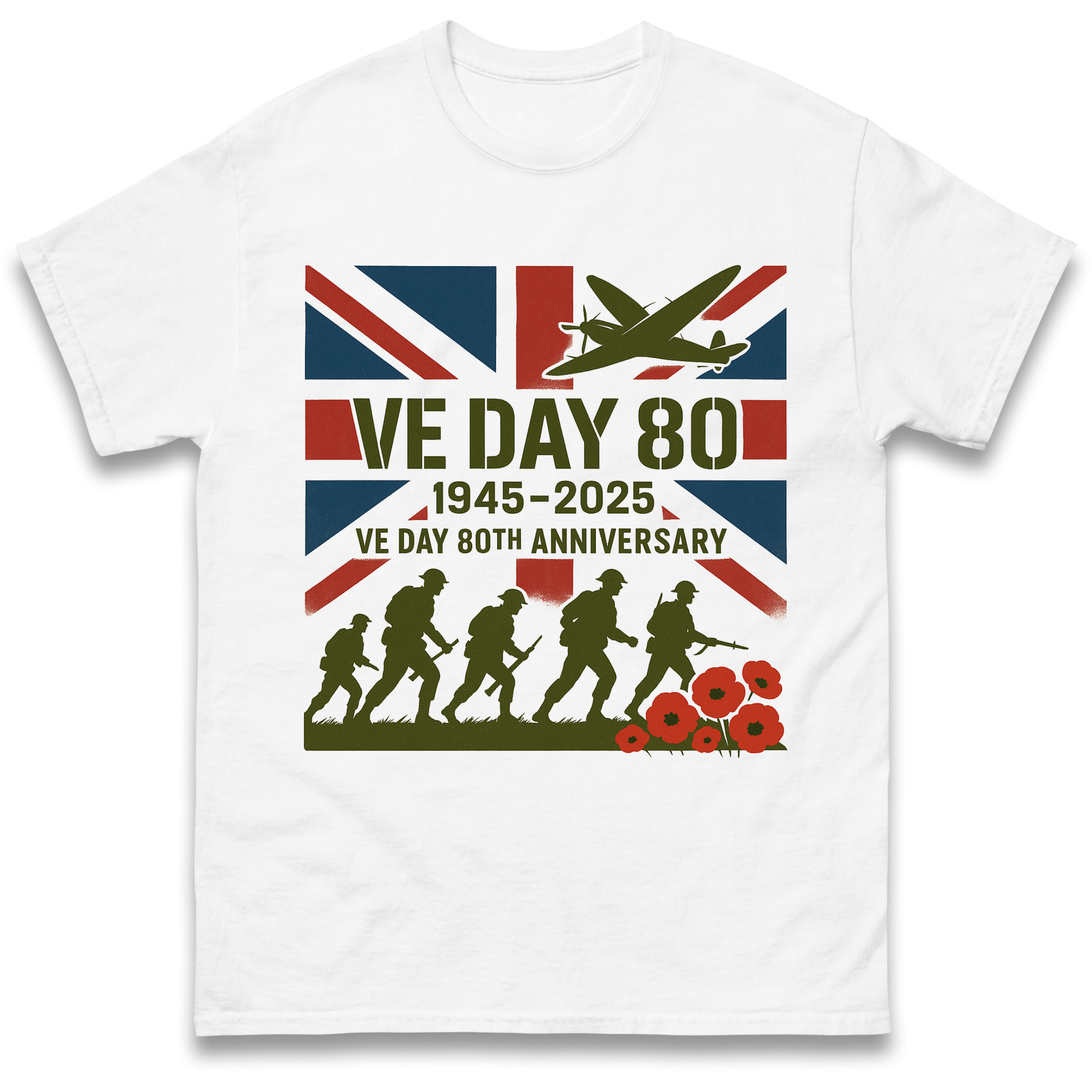 VE Day 80th Anniversary 1945 2025 T Shirt
