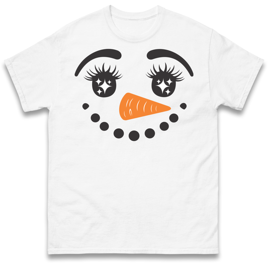 Snowman Face Christmas T Shirt