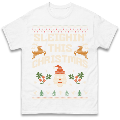 Sleighin This Christmas Christmas T Shirt