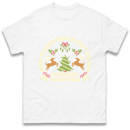 Keep Flying High In Festive Sky Christmas T Shirt
