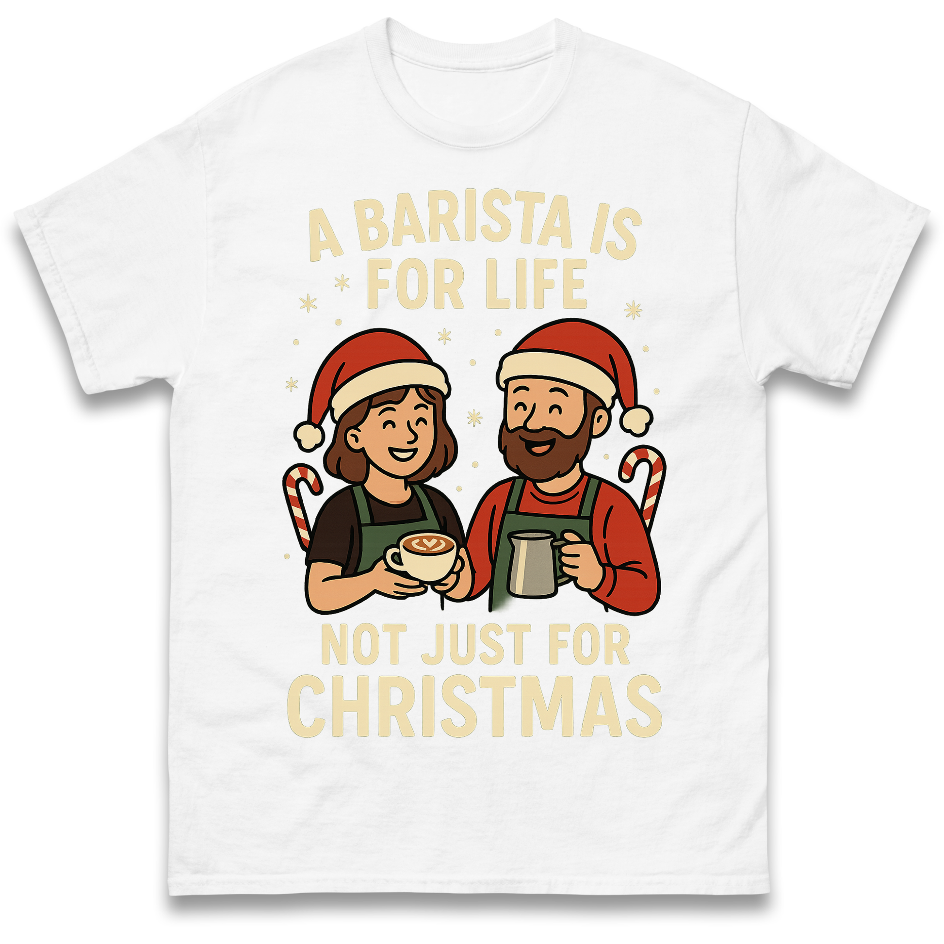Barista Christmas T Shirt