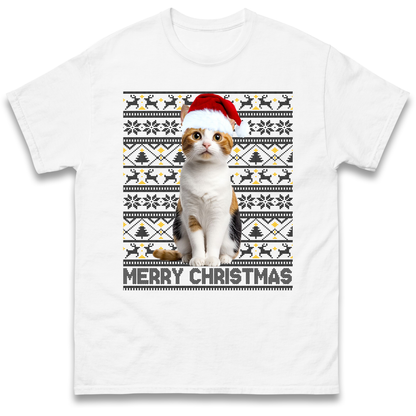 Merry Christmas Cat T Shirt