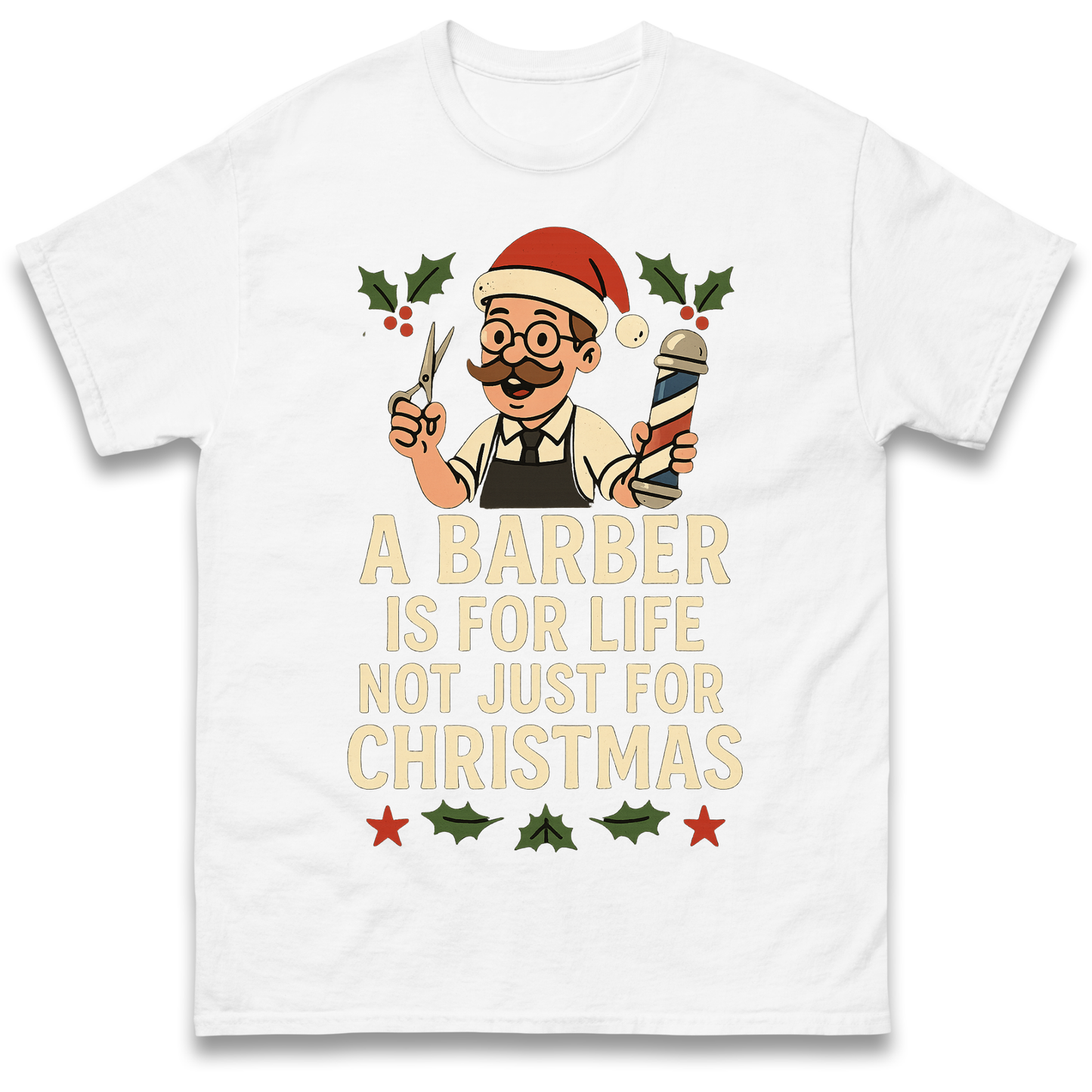 Barber Christmas T Shirt