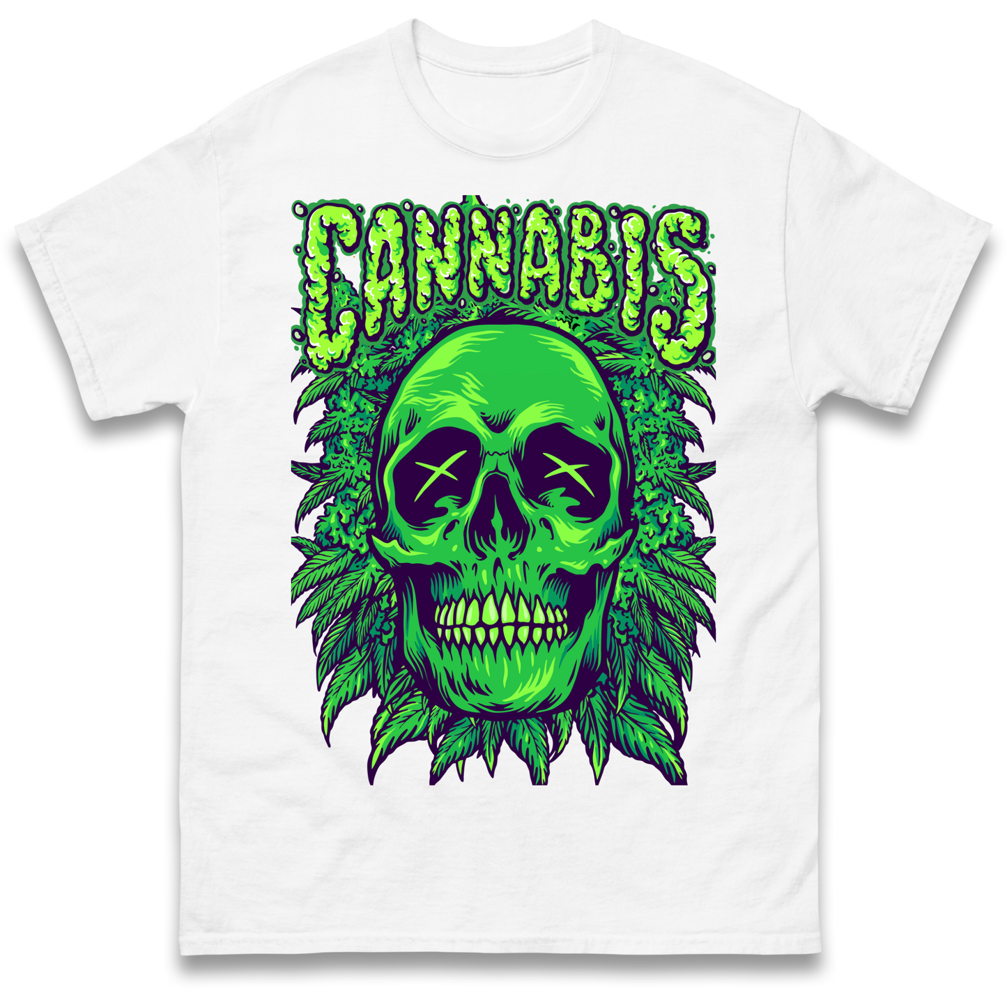 Cannabis Skull T Shirt