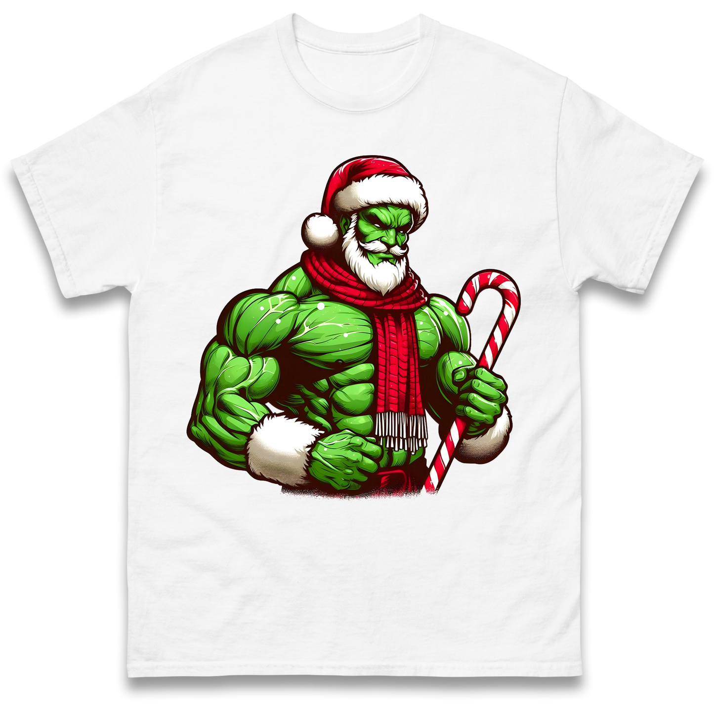The Hulk Candy Cane Santa T Shirt