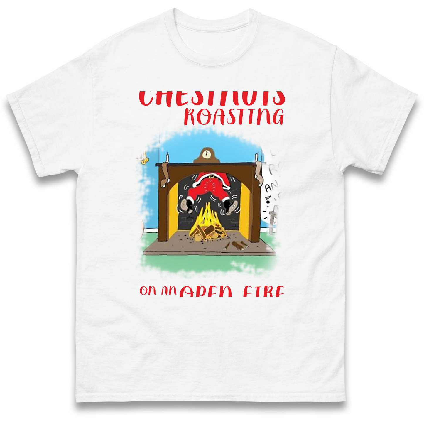 Chestnuts Roasting On An Open Fire Christmas T Shirt