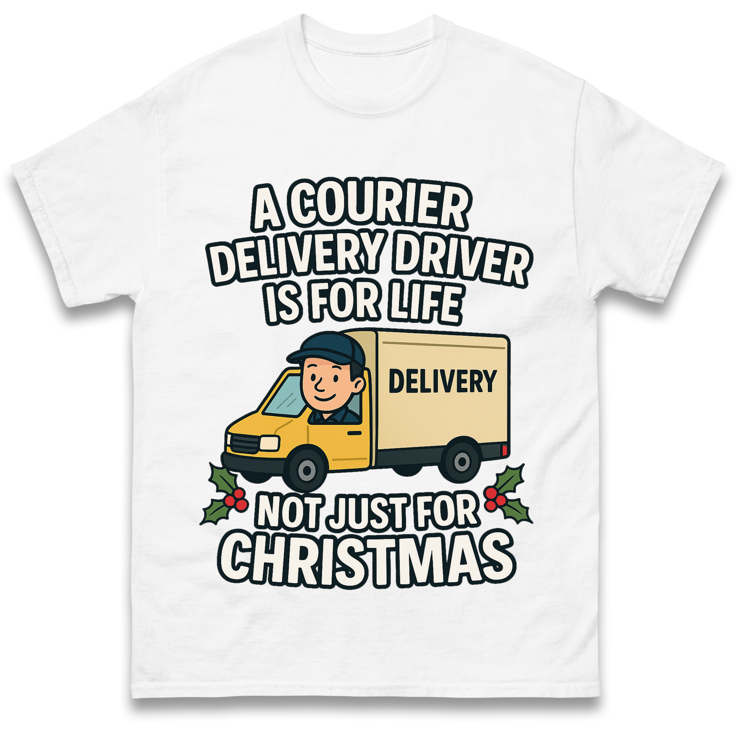 Courier Delivery Driver Christmas T Shirt