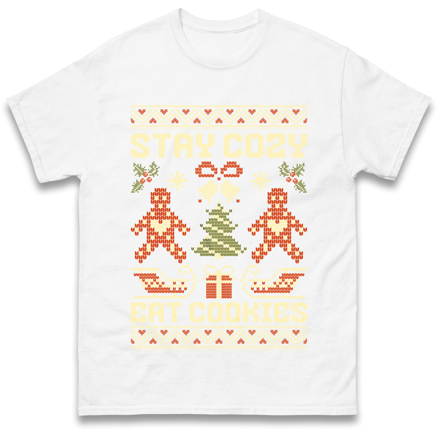 Stay Cozy Eat Cookies Christmas T Shirt